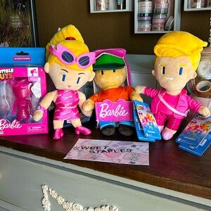 Set Of 4 Barbie Stumble Guys Plush Buddies 8" Figure Toy NWTs